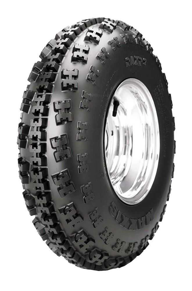 Pair of Maxxis RAZR 2 Bias (6 Ply) ATV Tires 21×7-10 (2)