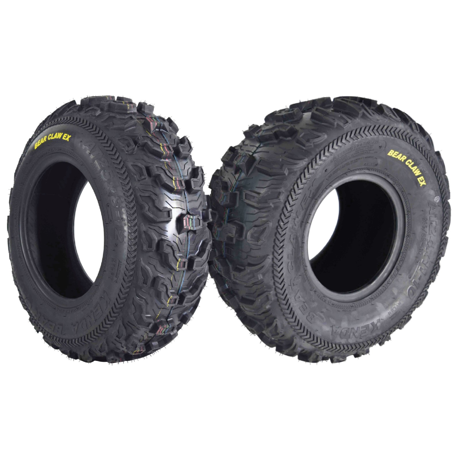 Kenda Bearclaw EX K573 – 25×8-12 Front ATV/UTV Tires 6-Ply 25x8x12 (2 pk)