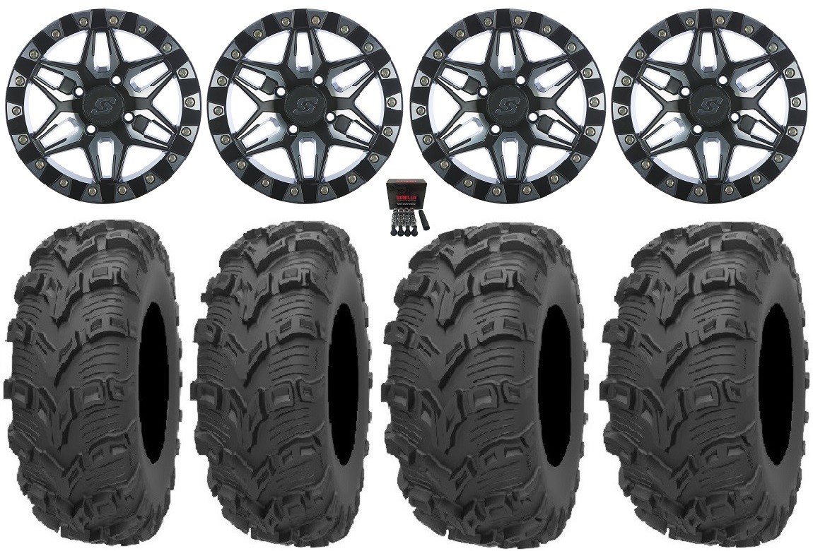 Sedona Split 6 Bdlk 14″ Wheels Mh 26″ Bear Claw EVO Tires RZR XP 1000 / PRO XP