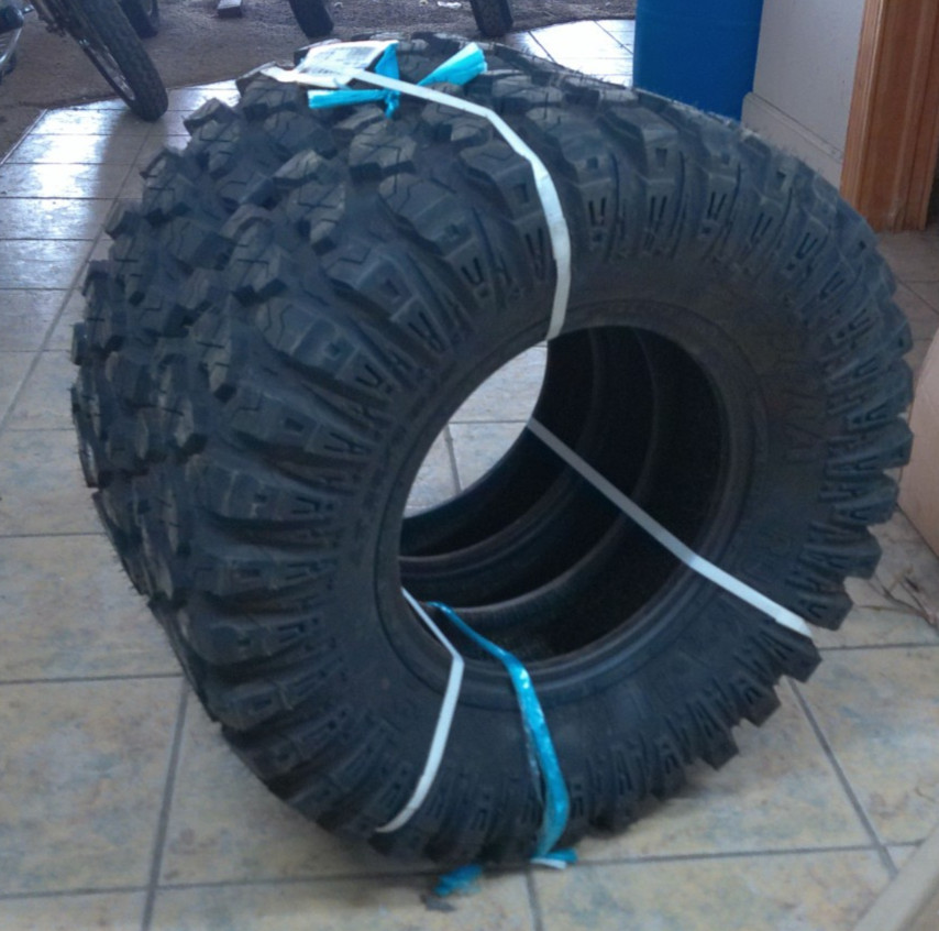 (PAIR) SEDONA (ROCK-A-BILLY) ATV/UTV tires 26x9R12 8PR Radial w/Side Scuff Guard