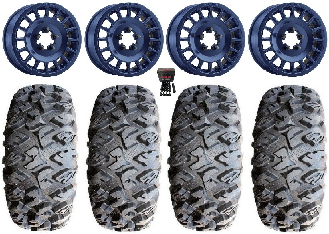 Method 407 15″ Wheels Blue 5+1 31″MotoClaw Tires UForce U10 Pro/U10 XL Pro