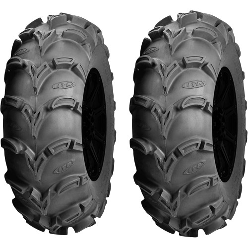 (QTY 2) 25×12-11 ITP Mud Lite XL ATV/UTV Load Range C Black Wall Tires