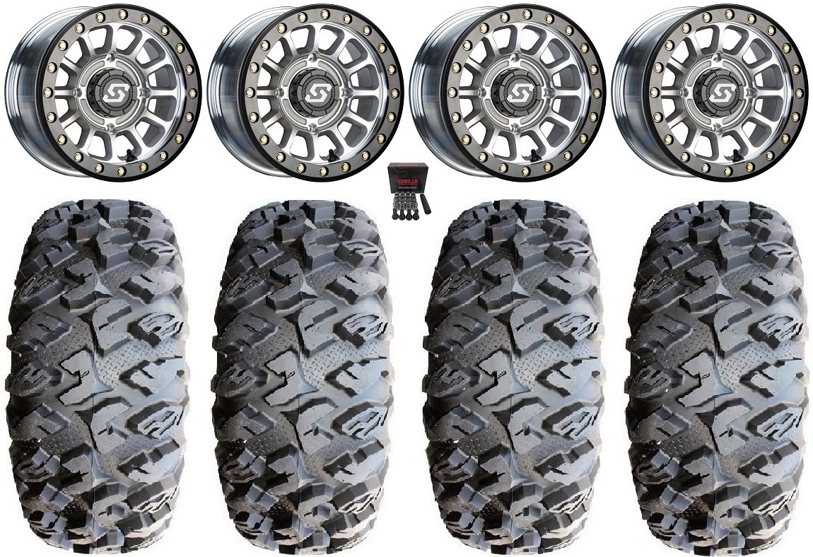 Sedona Sano Beadlock 14″ Wheels Cast 32″ MotoClaw Tires Yamaha YXZ (2019+)