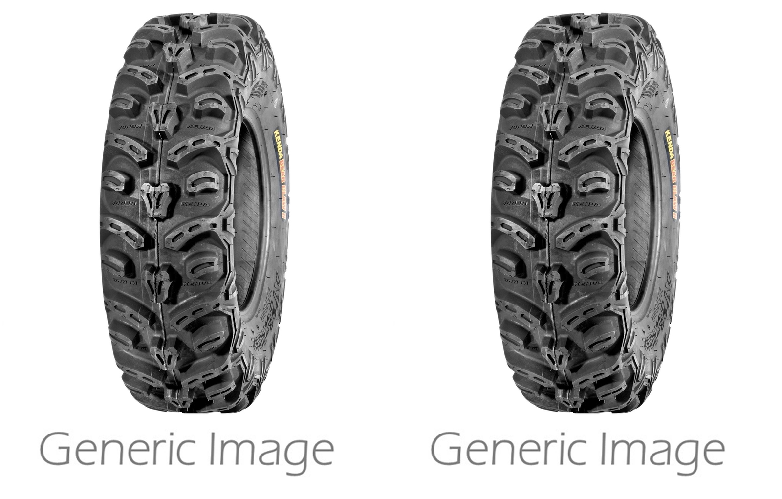Set of 2 KENDA Bearclaw HTR Radial Front Tires 28x9R-14 8-ply