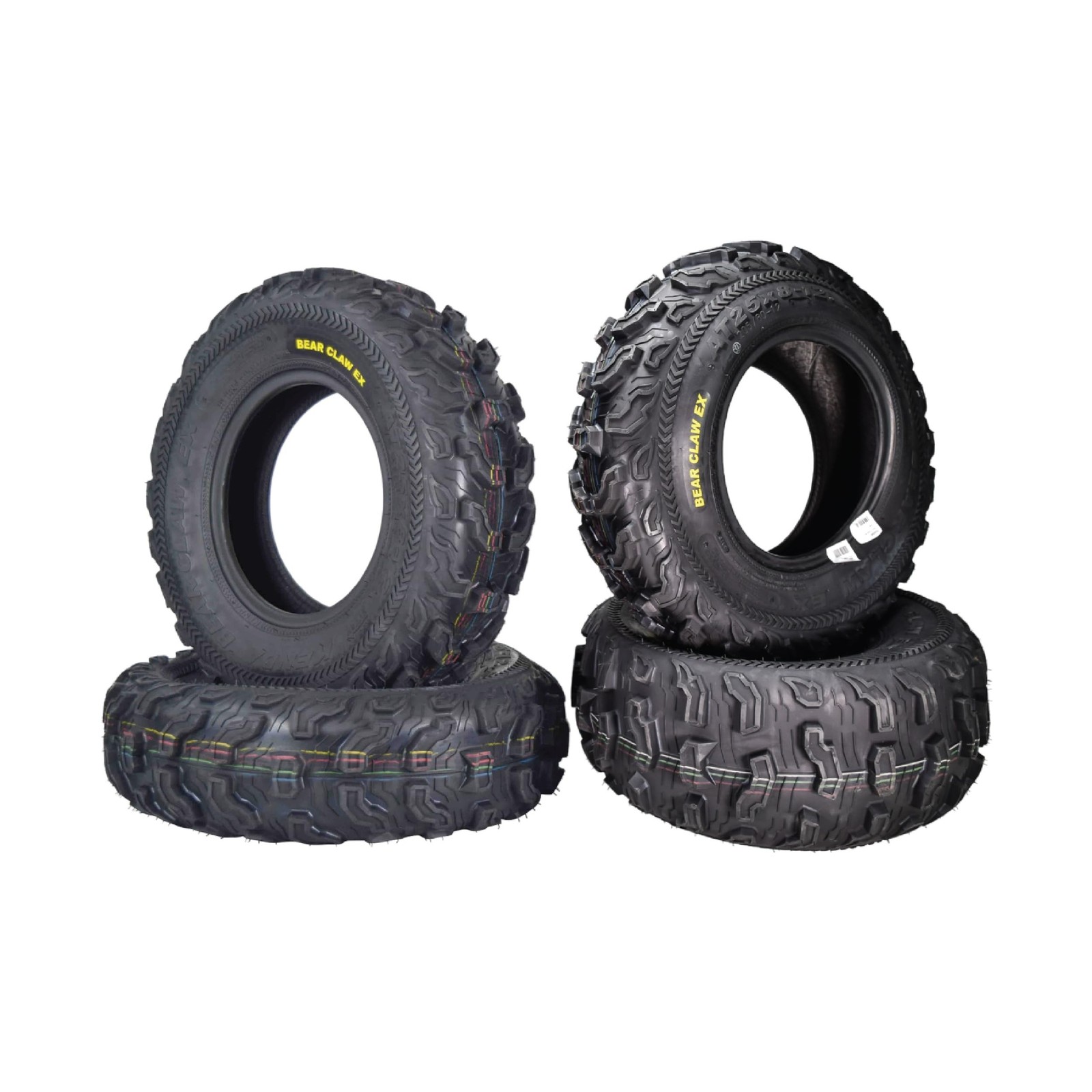 Kenda Bearclaw EX K573-25×8-12 Front & 25×10-11 Rear Tires for All Terrain (A…