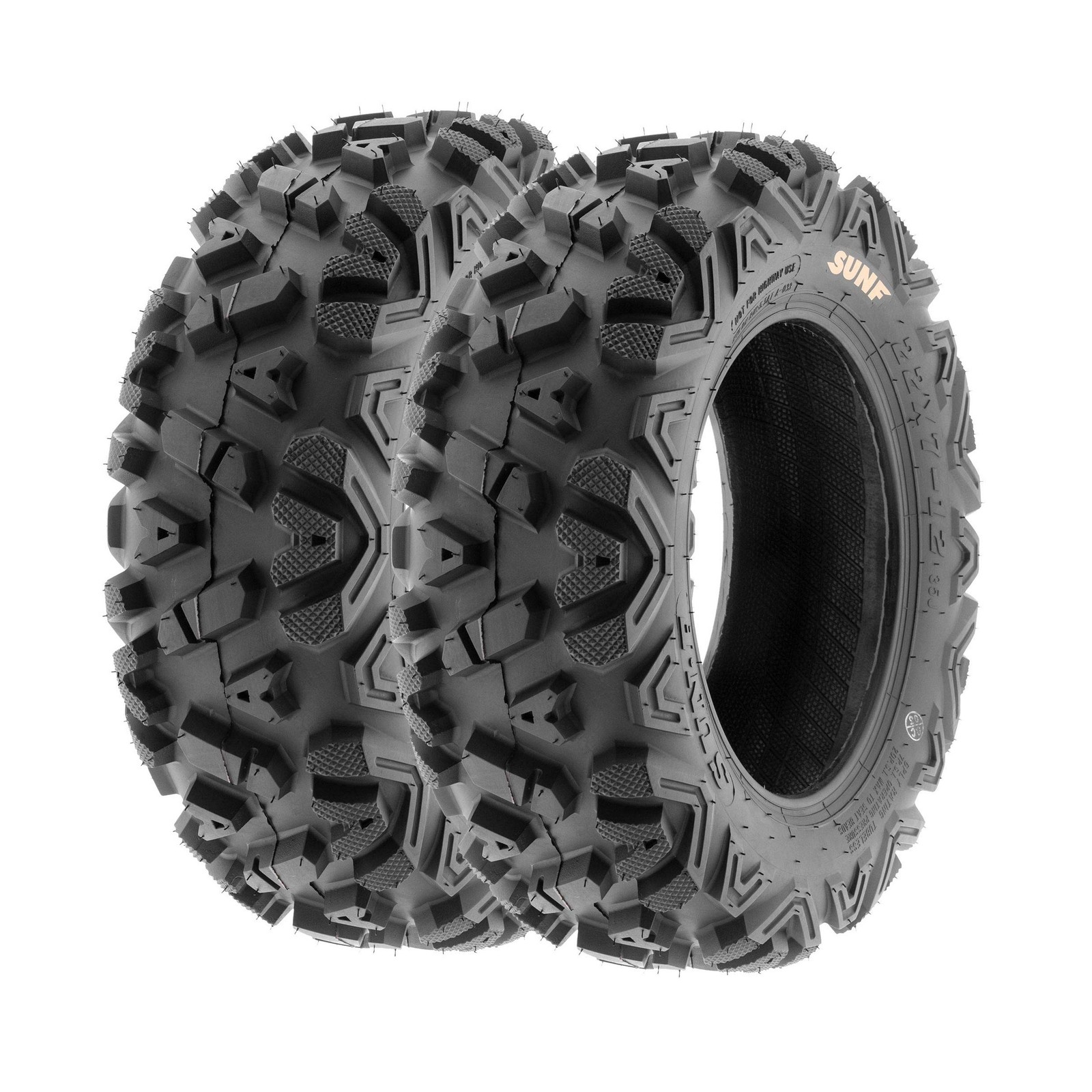 Set of 2 SunF A033 Power.I AT 23×8-11 ATV UTV Off-Road Tires All-Terrain, 6 P…