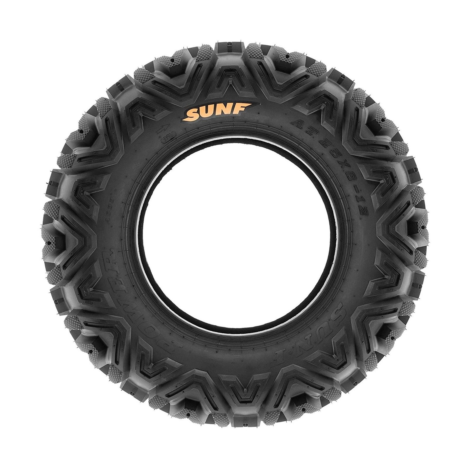 SunF A033 Power.I 25×8-12 ATV UTV Tire All-Terrain Off-Road, 6 Ply Tubeless