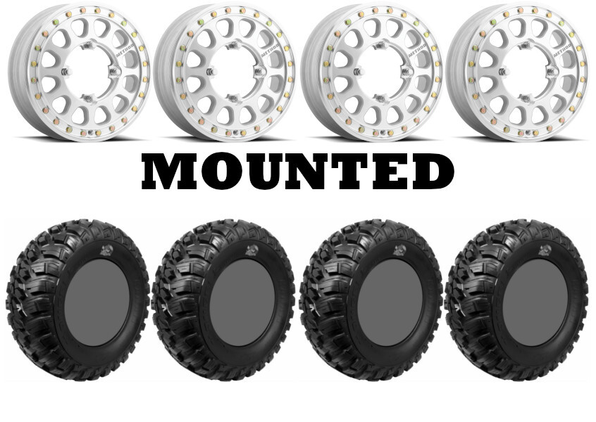 Kit 4 GBC Kanati Mongrel 28×10-15 on Method 401-R Beadlock Polished Narrow POL