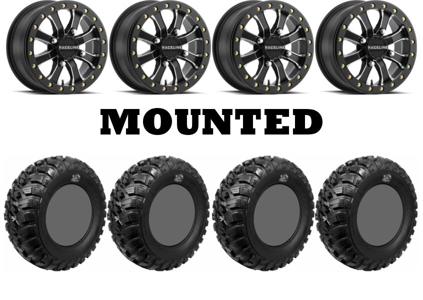 Kit 4 GBC Kanati Mongrel 32×10-15 on A71MB Mamba Race Beadlock Black Nar CAN