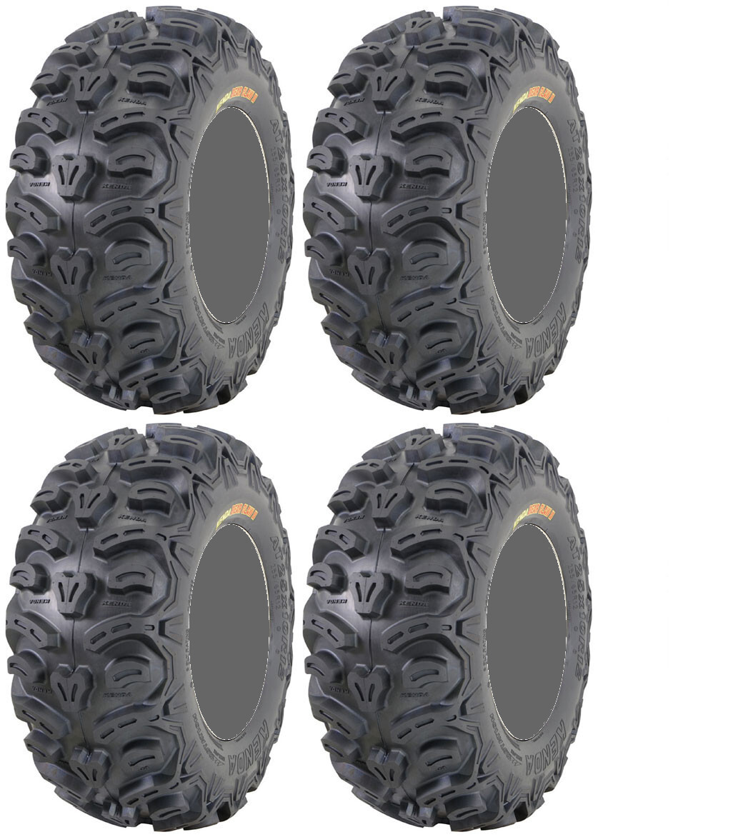 Kenda Bearclaw HTR ATV Tire Set 2 25×8-12 and 2 26×11-12