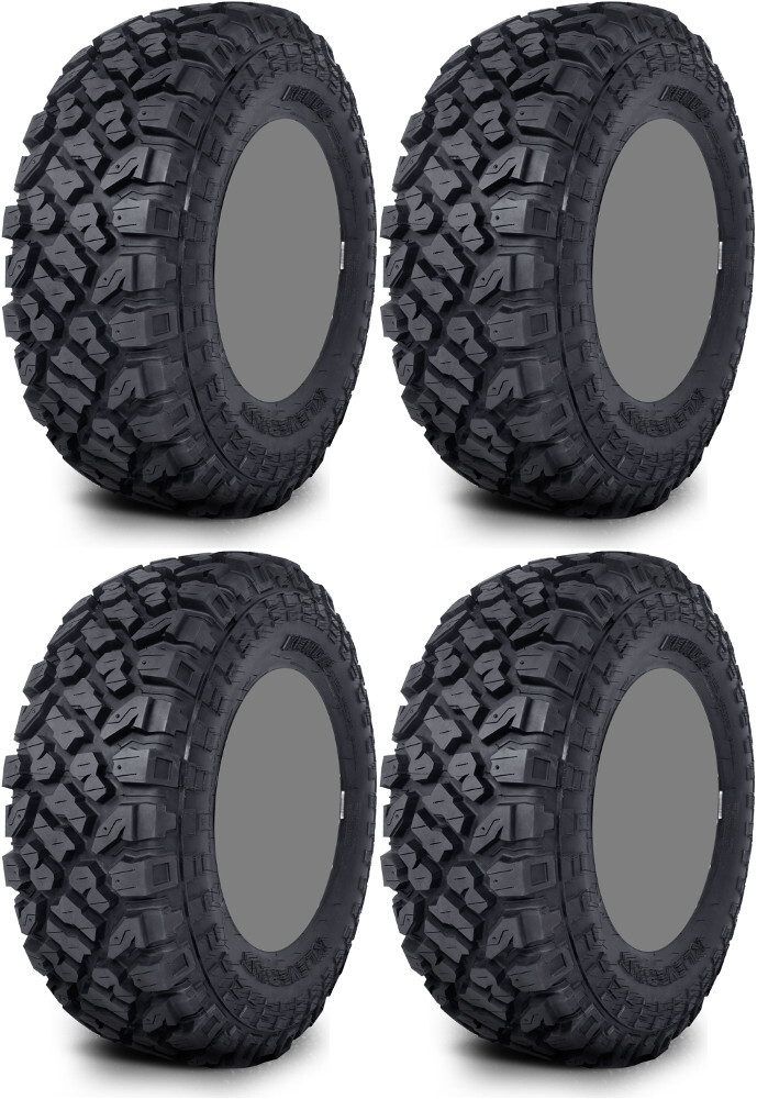 Kenda Klever XT ATV Tire Set 2 28×10-14 and 2 28×10-14
