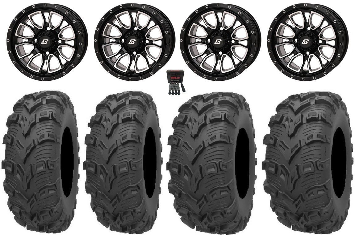 Sedona Fusion 14″ Wheels Mach +30mm 26″Bear Claw EVO Tires Sportsman5508501000