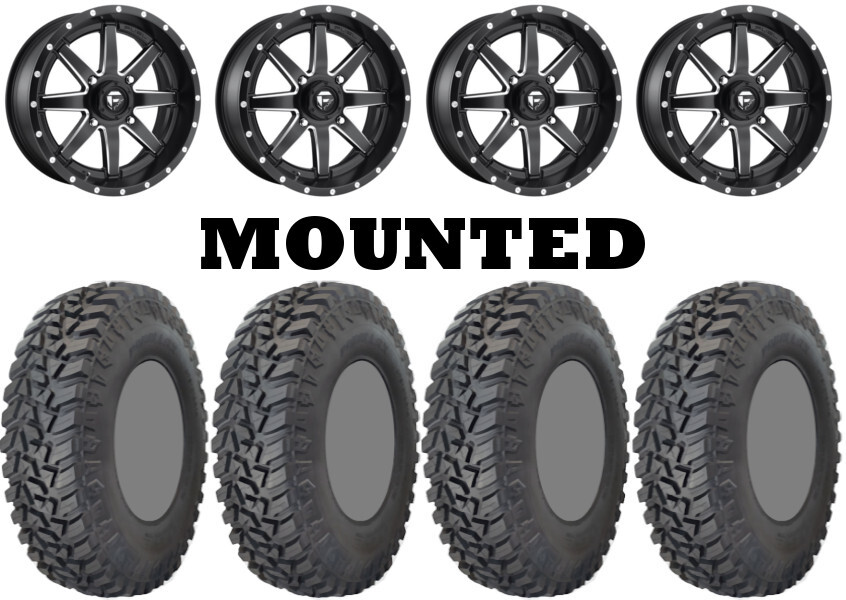 Kit 4 GBC Kanati Mongrel SQ 30×10-14 on Fuel Maverick Matte Black D538 H700