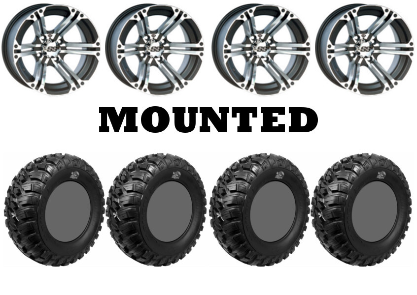 Kit 4 GBC Kanati Mongrel Tires 26×10-12 on ITP SS212 Machined Wheels H700