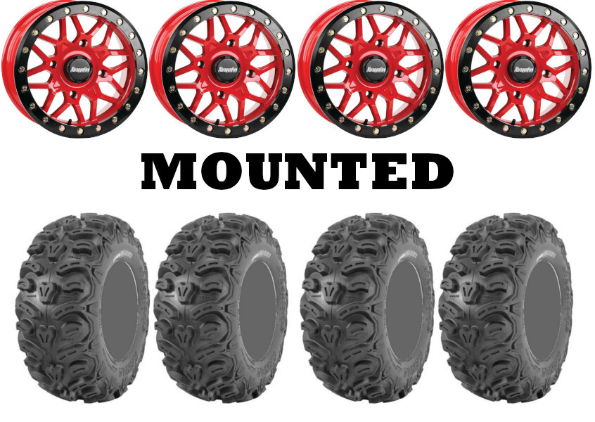 Kit 4 Kenda Bearclaw HTR K587 28×9-14/28×11-14 on Typhon Beadlock Red CAN