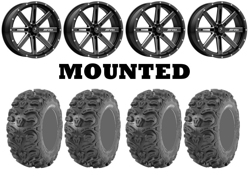 Kit 4 Kenda Bearclaw HTR K587 28×9-14/28×11-14 on MSA M41 Boxer Gloss Black CAN