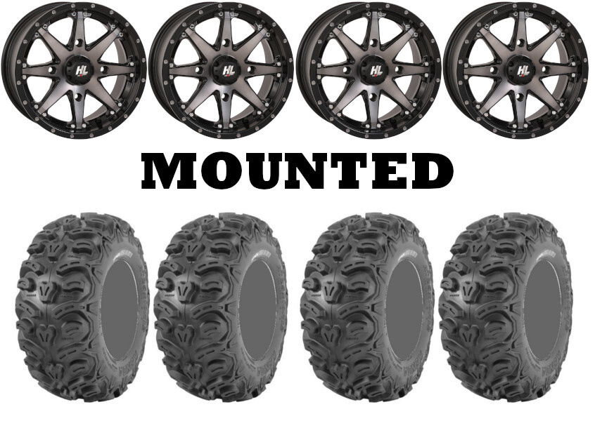 Kit 4 Kenda Bearclaw HTR K587 28×9-14/28×11-14 on High Lifter HL10 Gray 1KXP