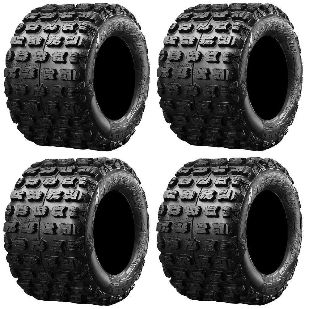 Full set of Maxxis Razr Plus MX (4ply) ATV Tires 18×10-8 (4)